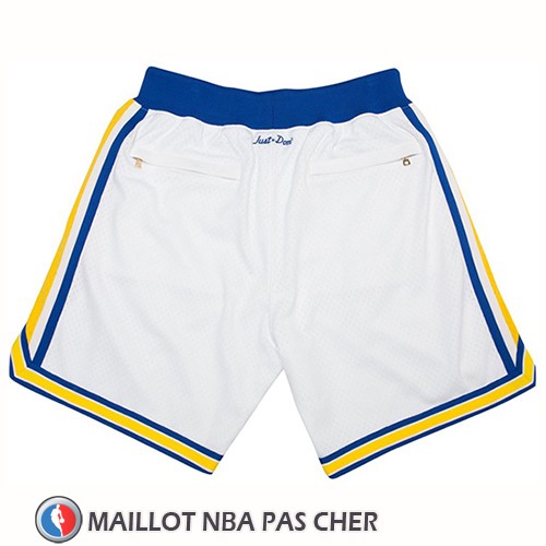 Short Golden State Warriors Just Don Classic Blanc